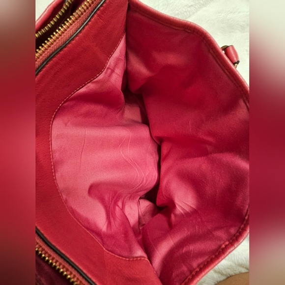 Coach Twisted Gathered Leather Morgan  Bag Satchel Bag - Picture 8 of 12